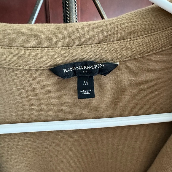 🤎🍄‍🟫 Banana Republic Brown Collared Short Sleeved Dress 🍄‍🟫🤎 - Picture 2 of 3